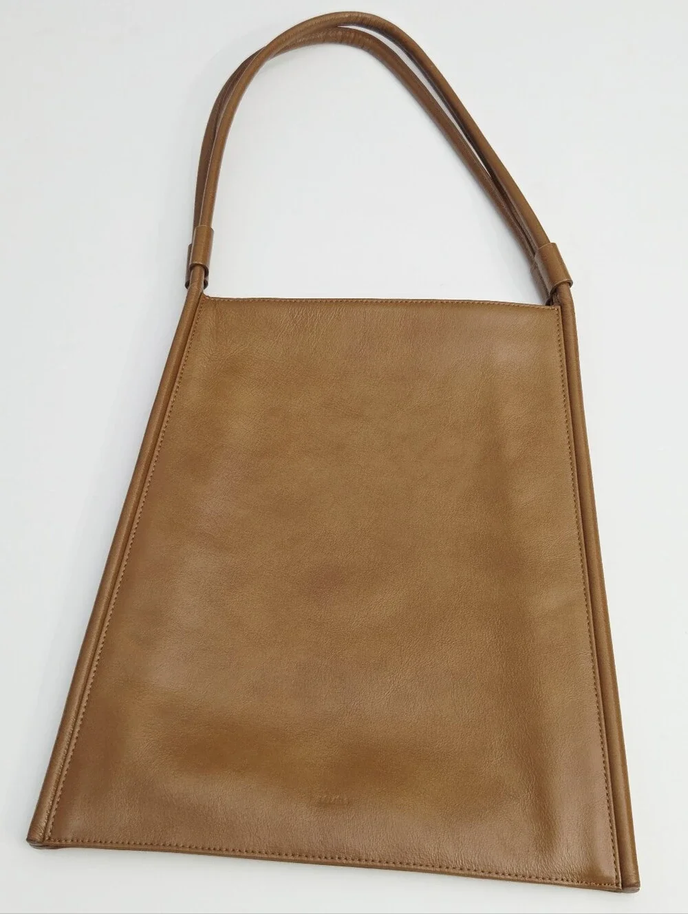 LIKE NEW GARMENTORY LÉMÉLS FLAT SQUARE TOTE BAG - OIL TAN - Picture 4 of 8